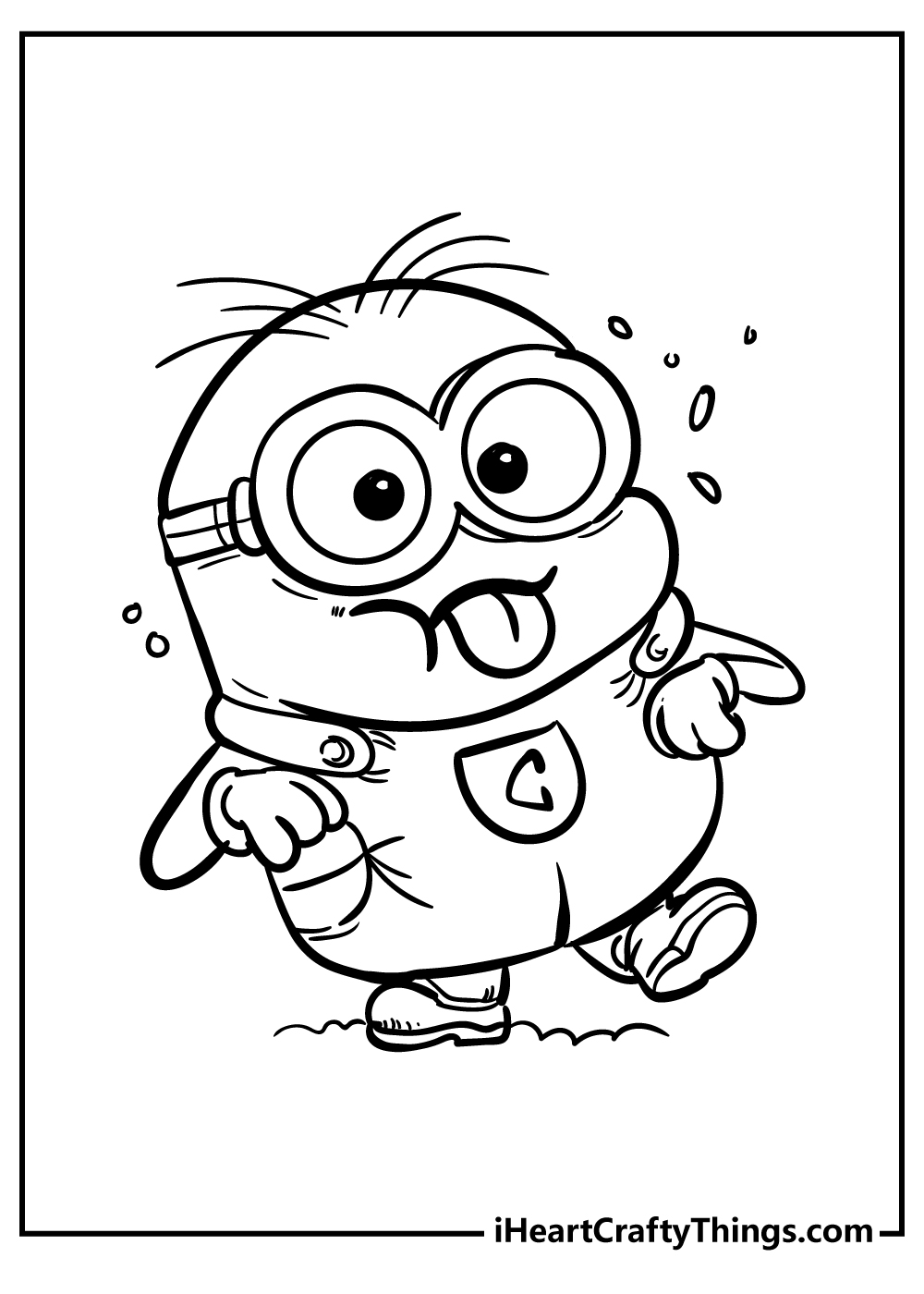 minions colouring in pages