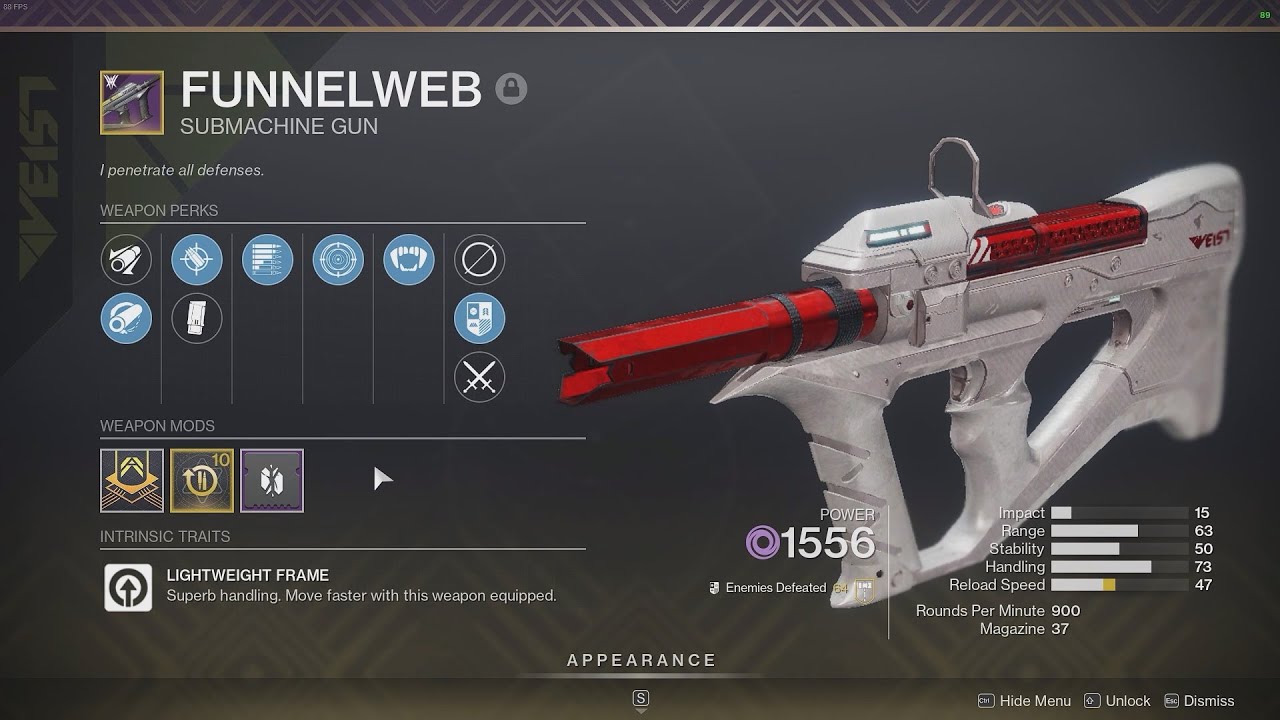 funnel web pve god roll