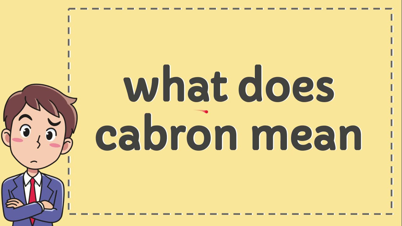 cabron meaning