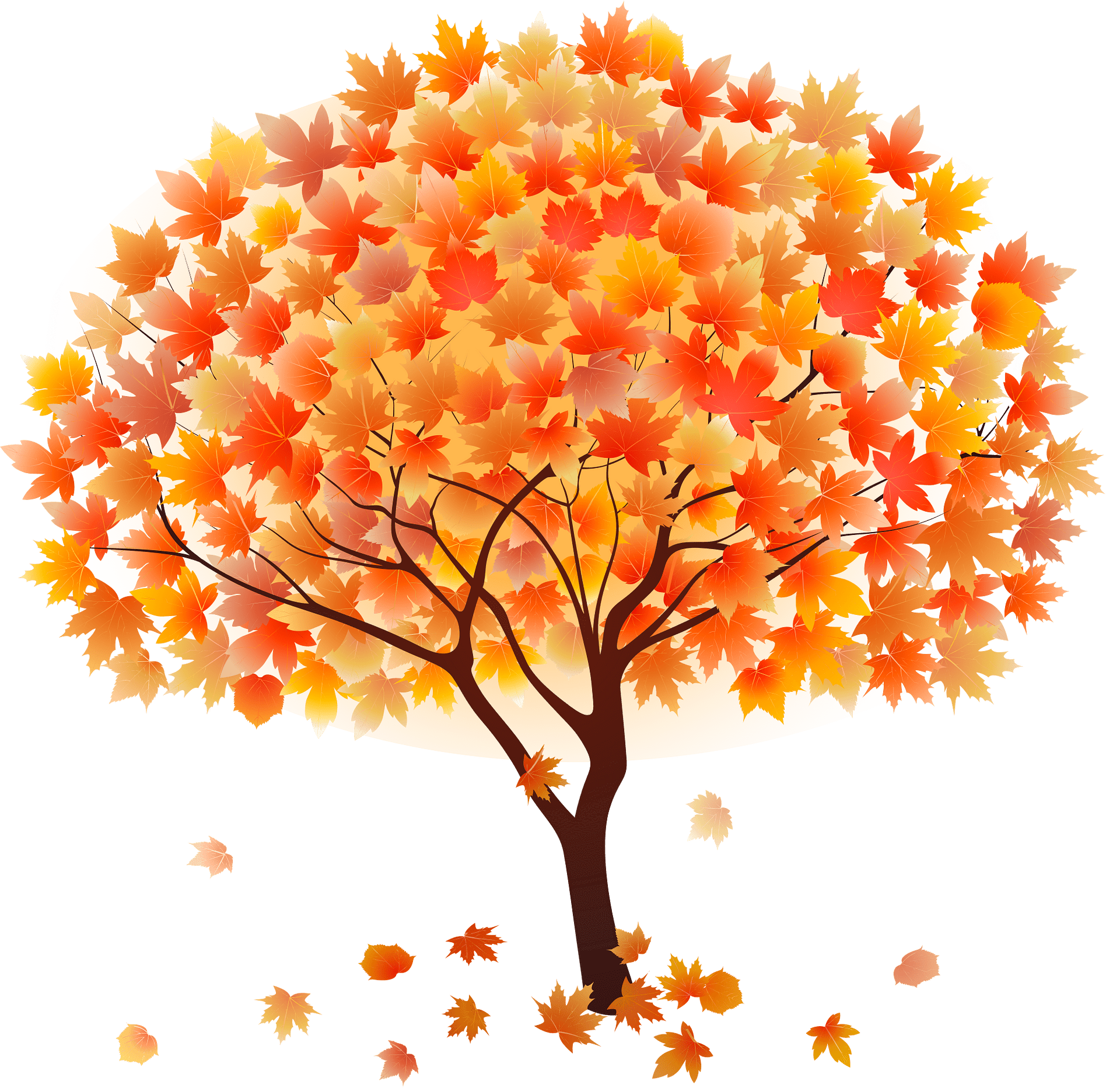 fall clip art tree