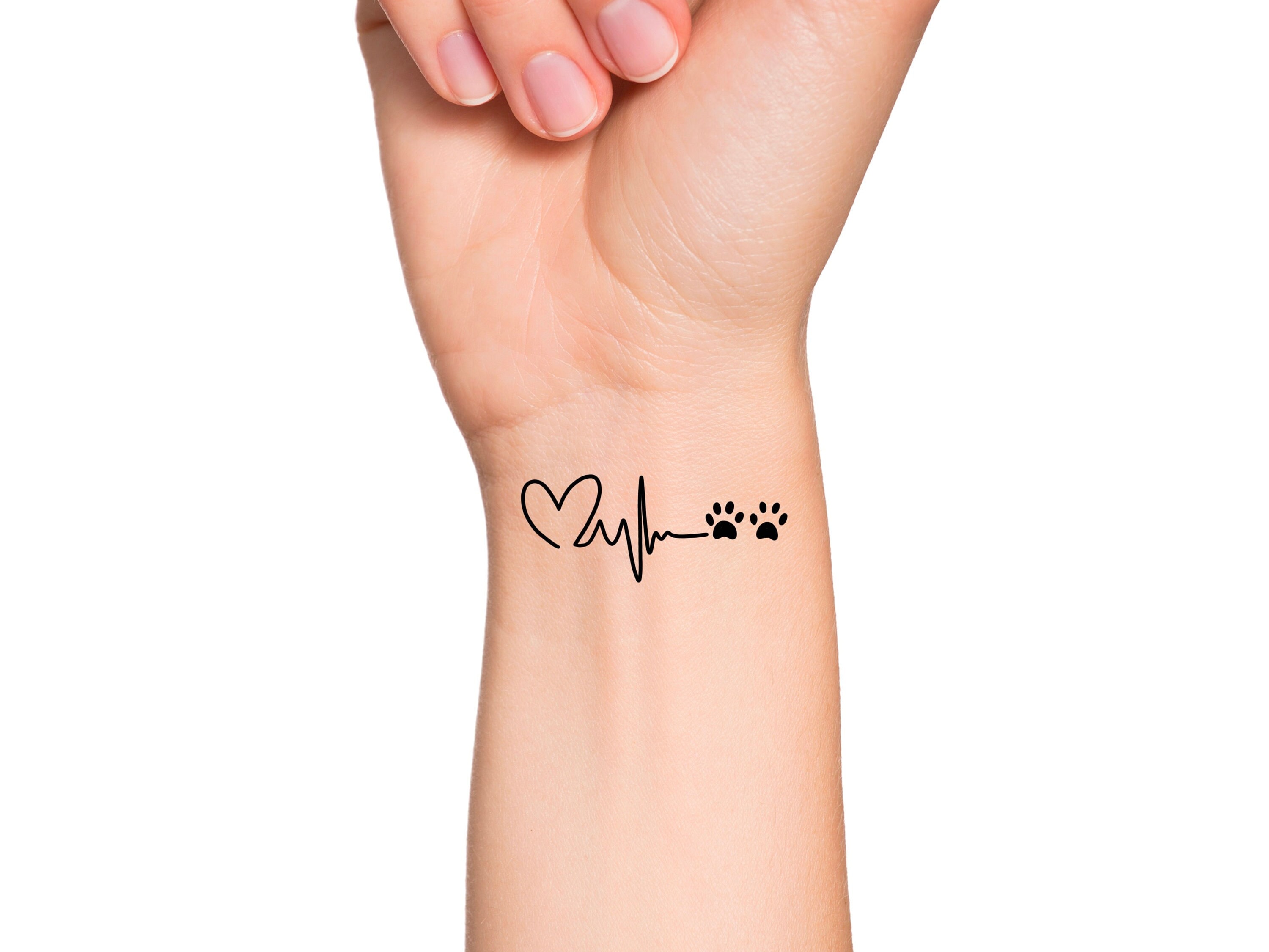 heart beat tattoo