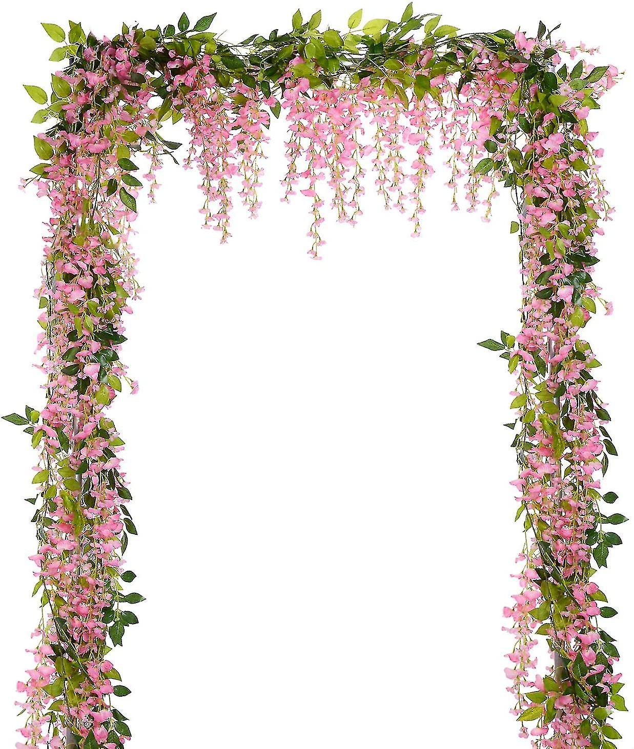 pink wisteria garland