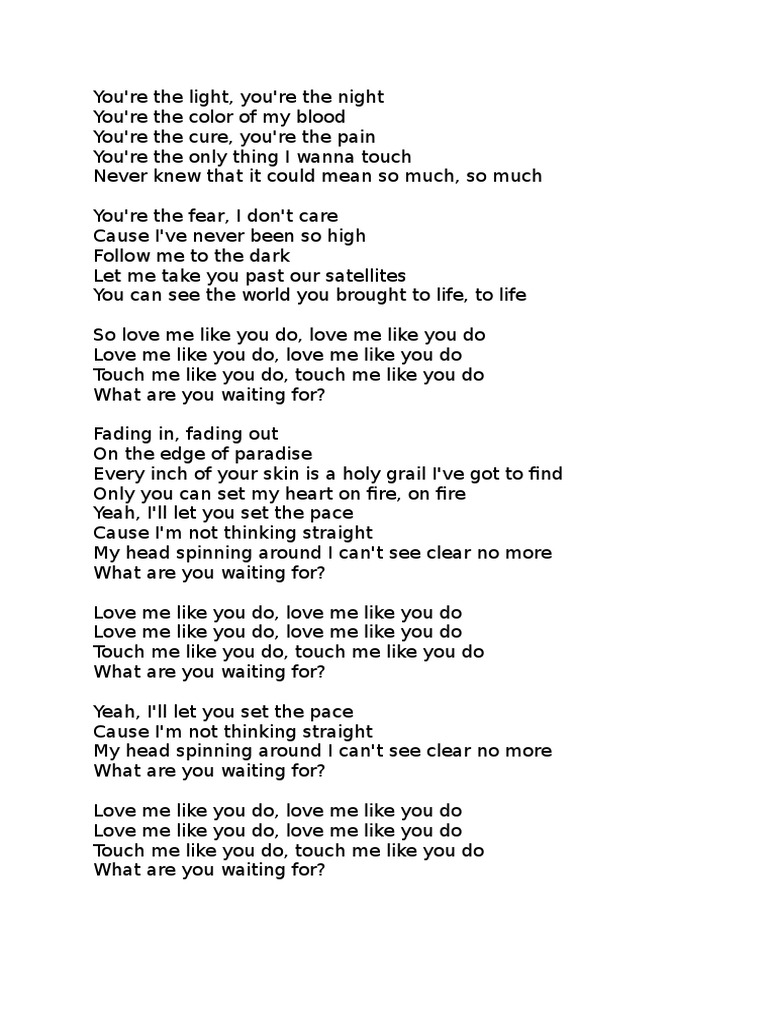 love like you lyrics