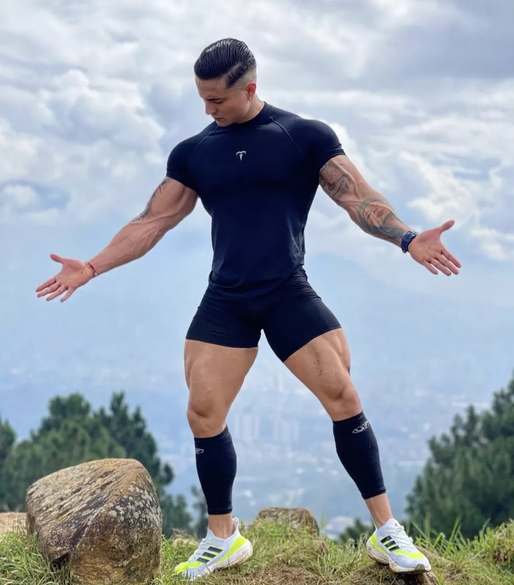 mens spandex shorts