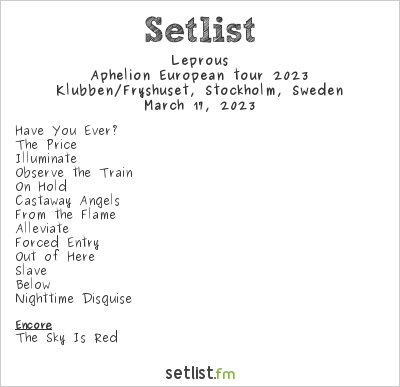 leprous setlist