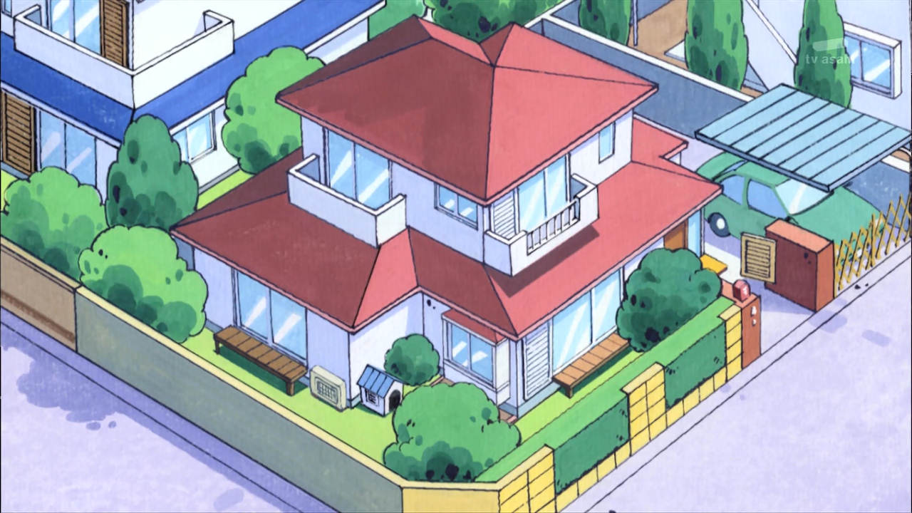 shin chan house images