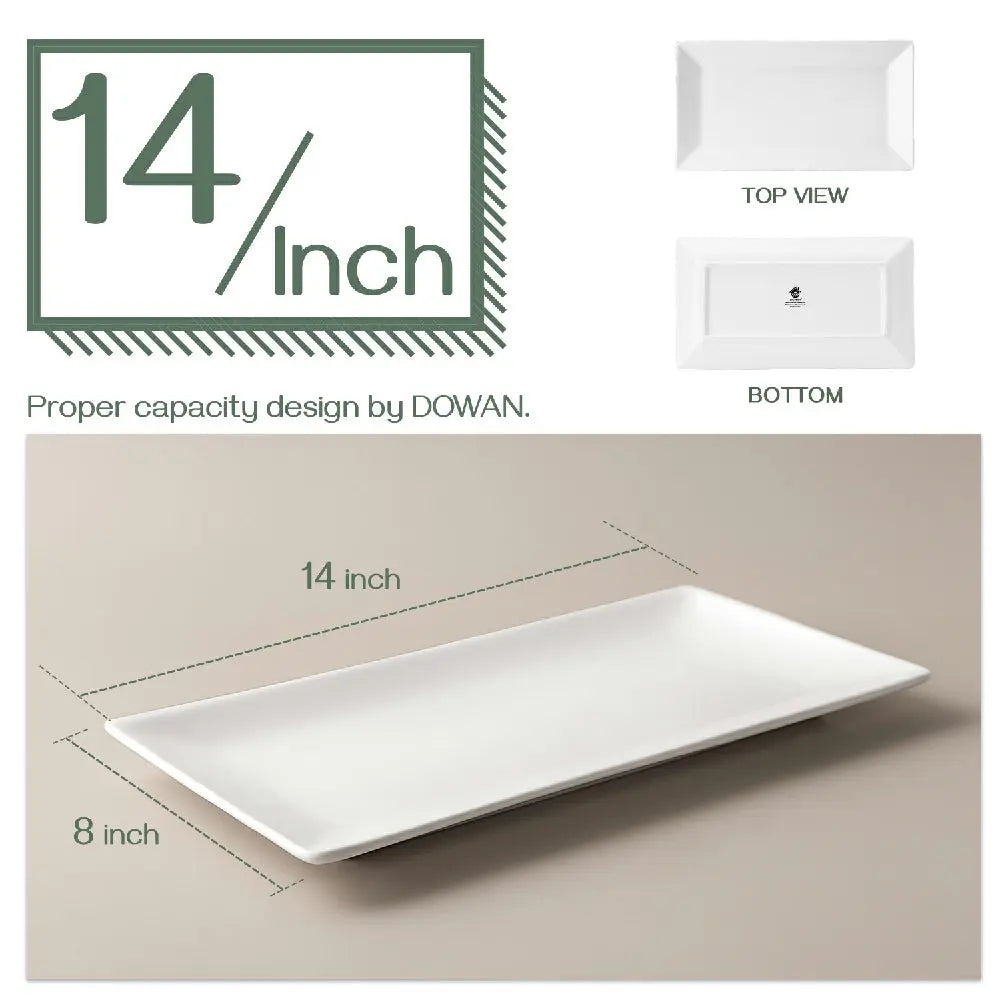 rectangular dinner plates