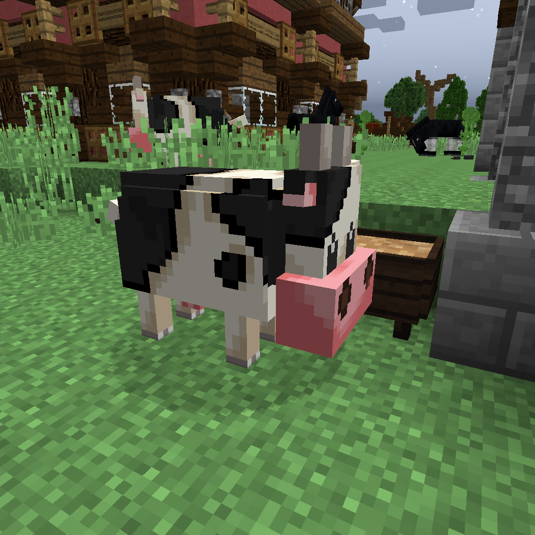 cow farm in minecraft