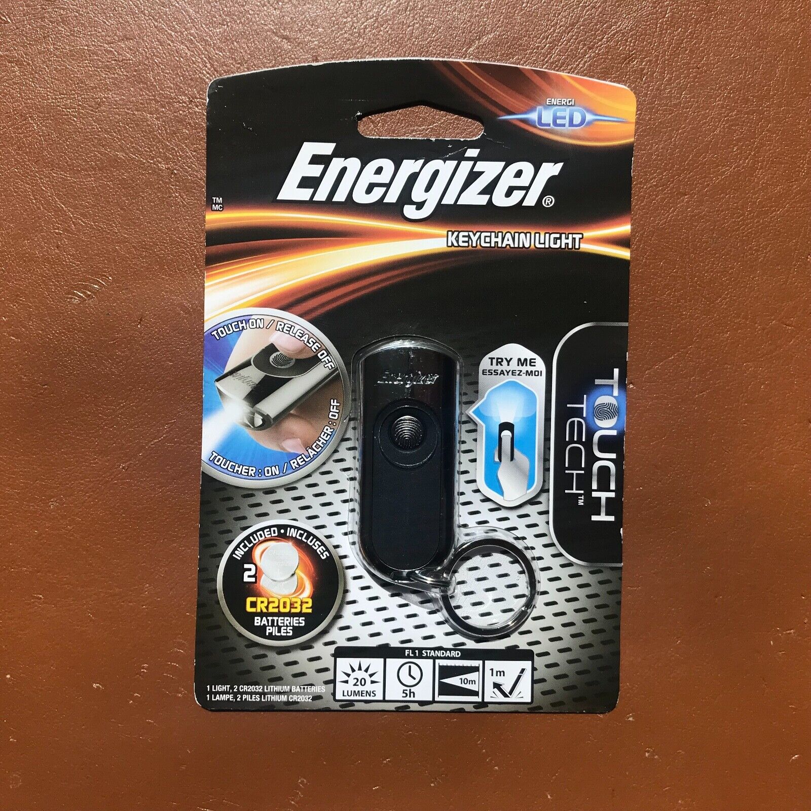 energizer keychain light touch tech