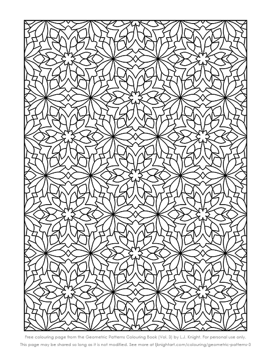 geometric coloring pages