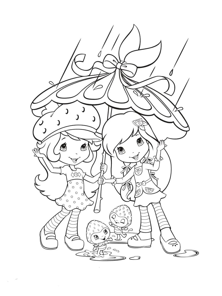 strawberry shortcake coloring pictures