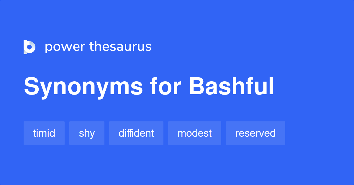 bashful thesaurus