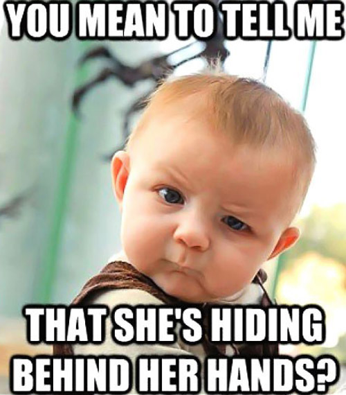 funny baby face meme