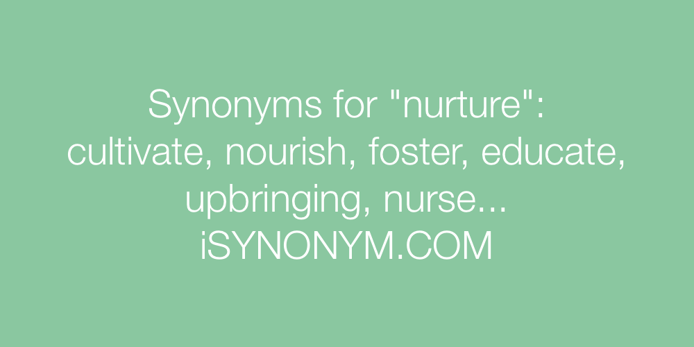 another word for nurture