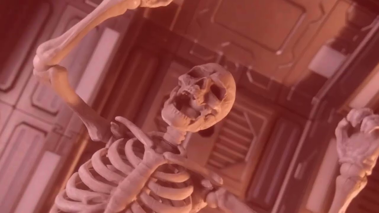 skeleton screaming meme