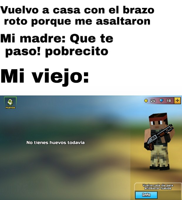 no hay huevos meme