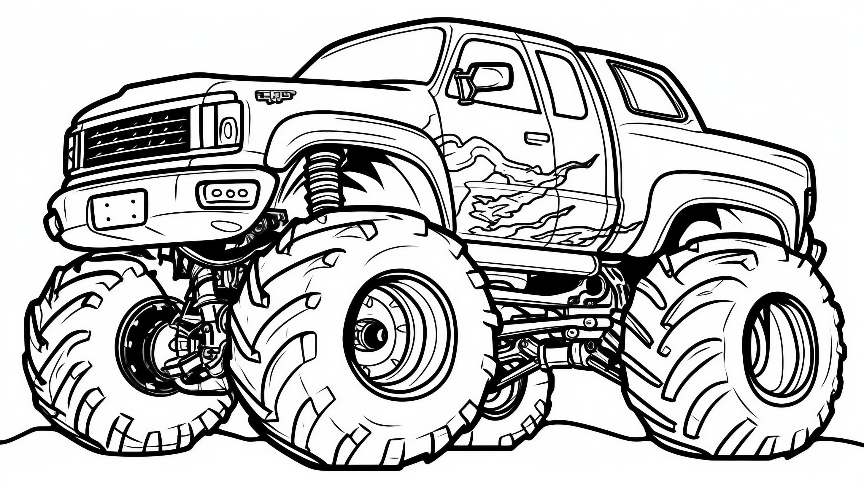 printable monster truck