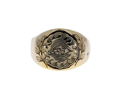 all seeing eye signet ring