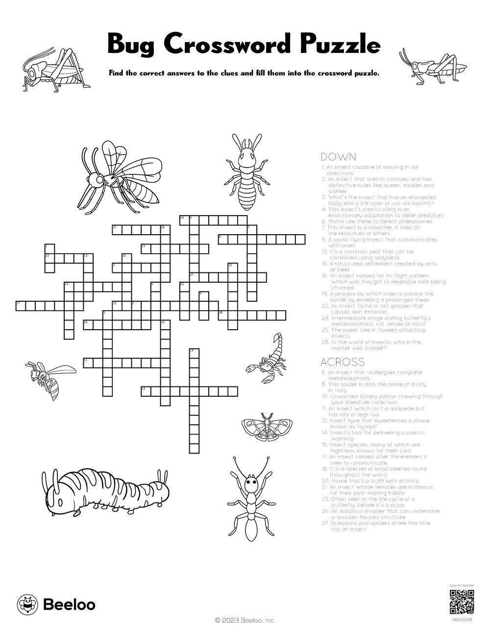 bug in the works crossword clue