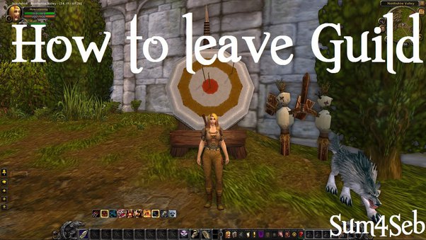 how do you leave guild in wow