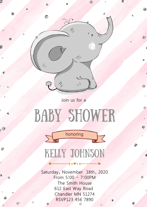 plantillas baby shower invitacion niña