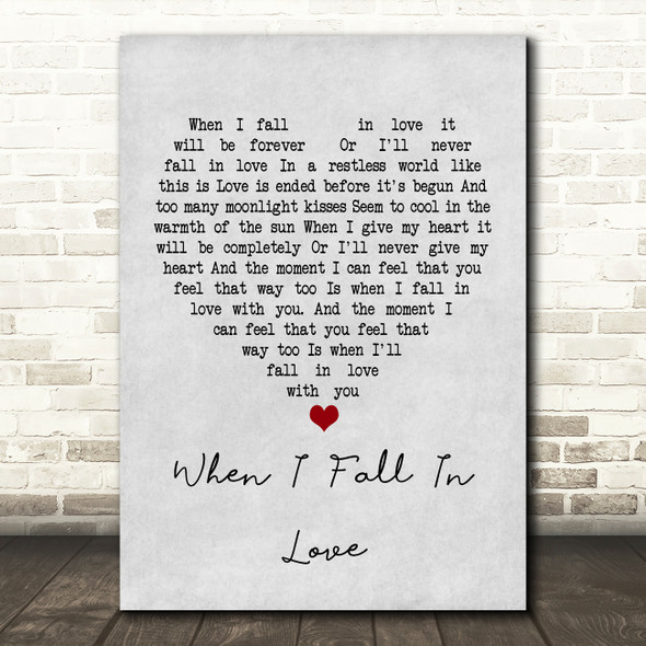 when i fall in love song lyrics