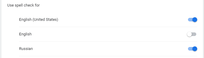 russian spell check chrome