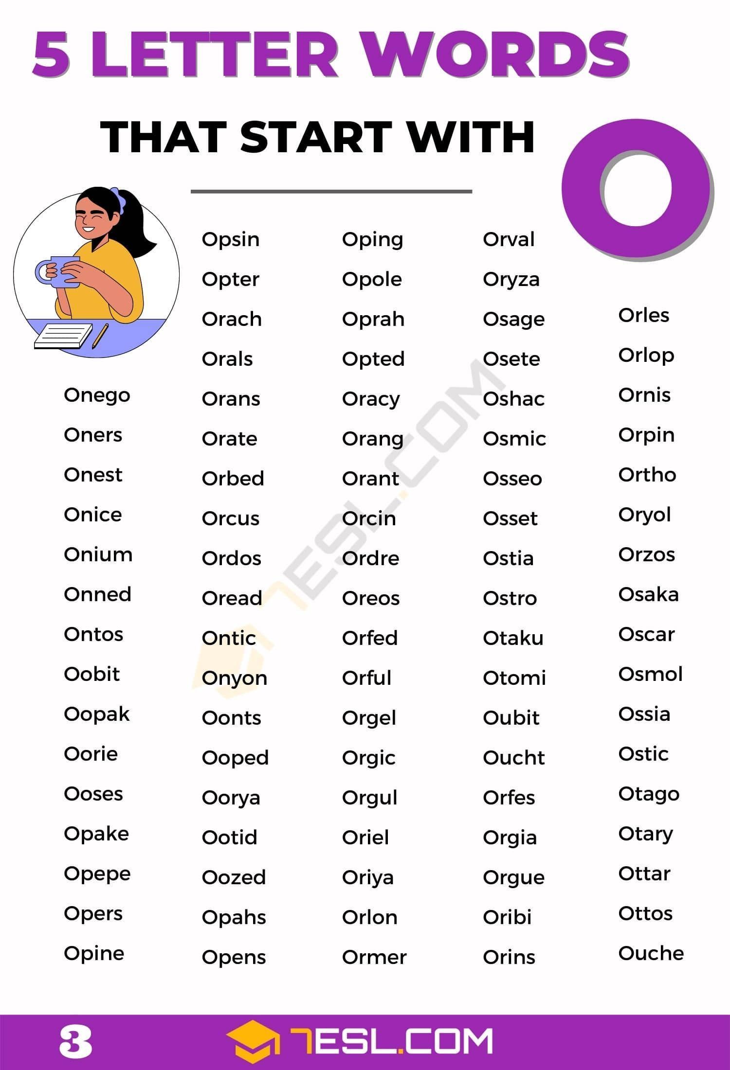 5 letter words with a and o and e
