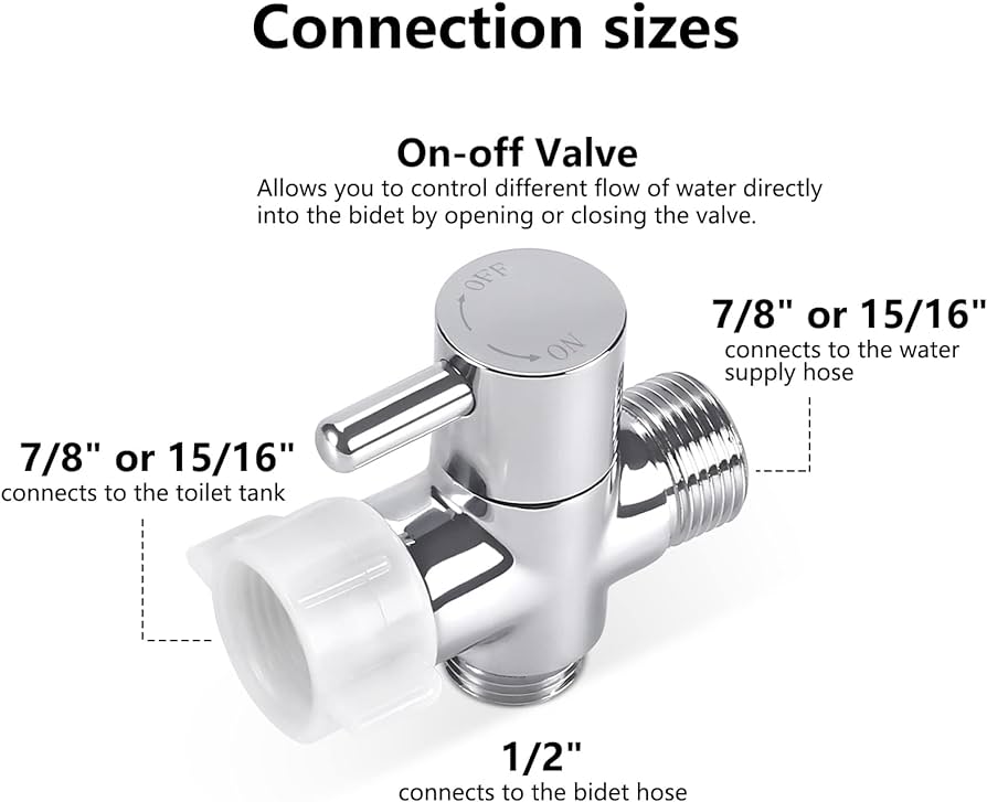 3-way t-adapter for bidet