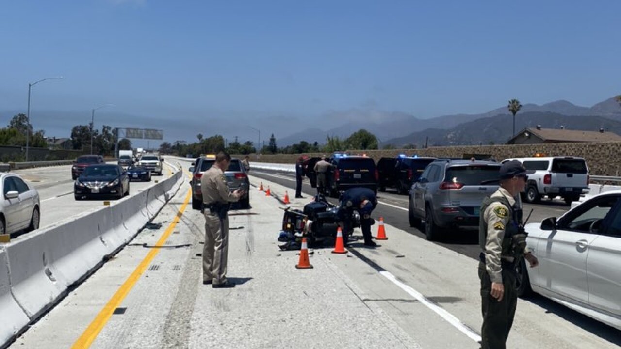 101 freeway closure today carpinteria