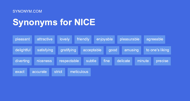 very nice synonym