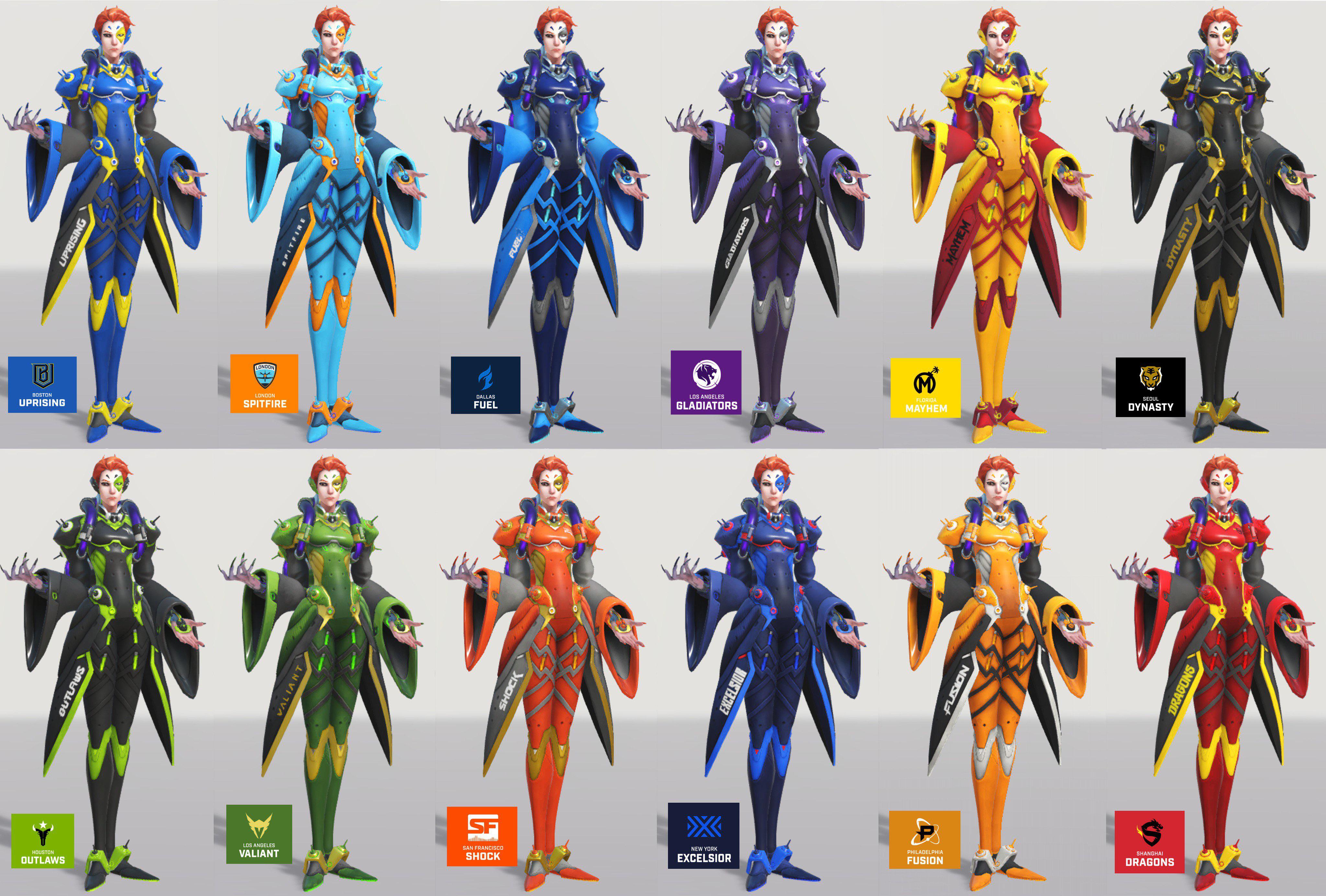 moira overwatch league skins