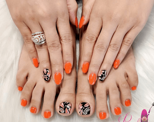 fall toe nail art designs