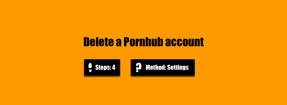 delete pornhub account