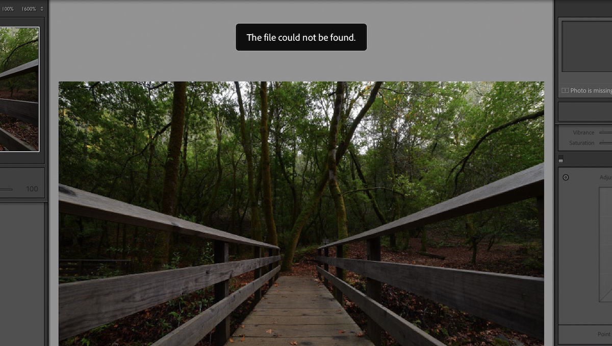 lightroom missing photos