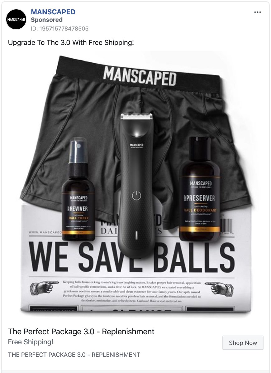 manscaped advert