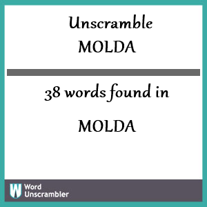molded unscramble