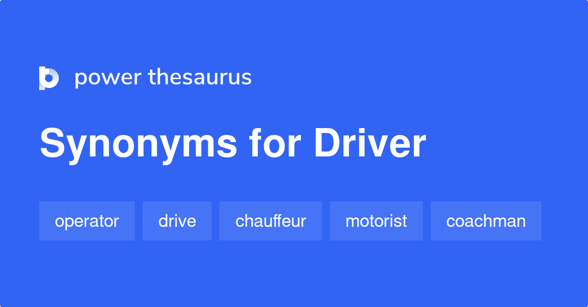 driver synonym