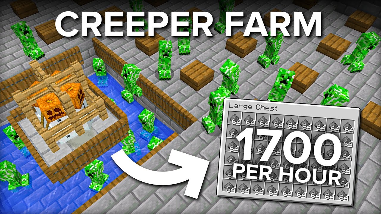 minecraft creeper farm