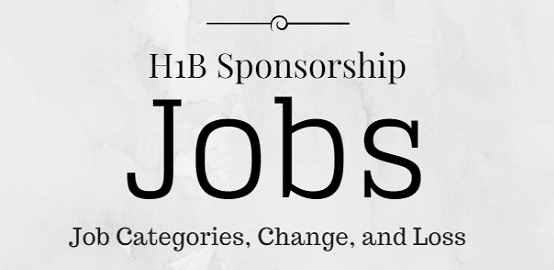 h1b visa sponsorship jobs usa