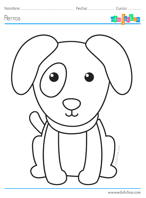 dibujos para pintar de perro