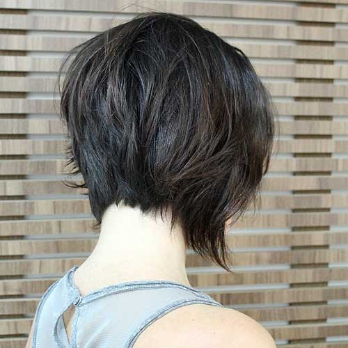 layered inverted bob haircut