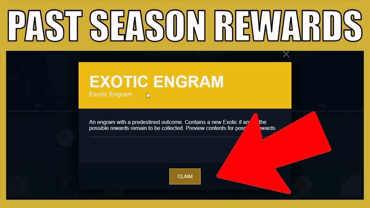 claim past season rewards destiny 2