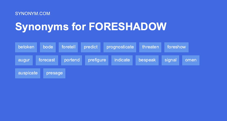 foreshadowing thesaurus