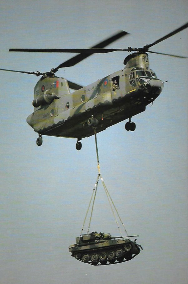 helicopter carrying tank