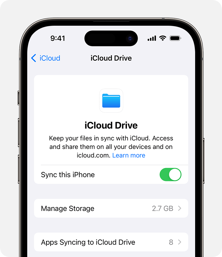 icloud drive app