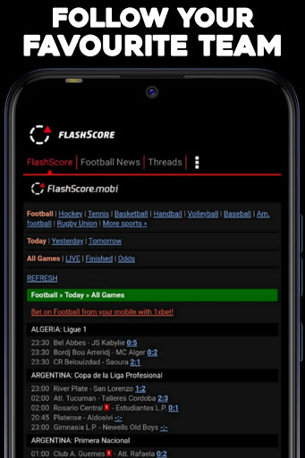 flashscore live mobile