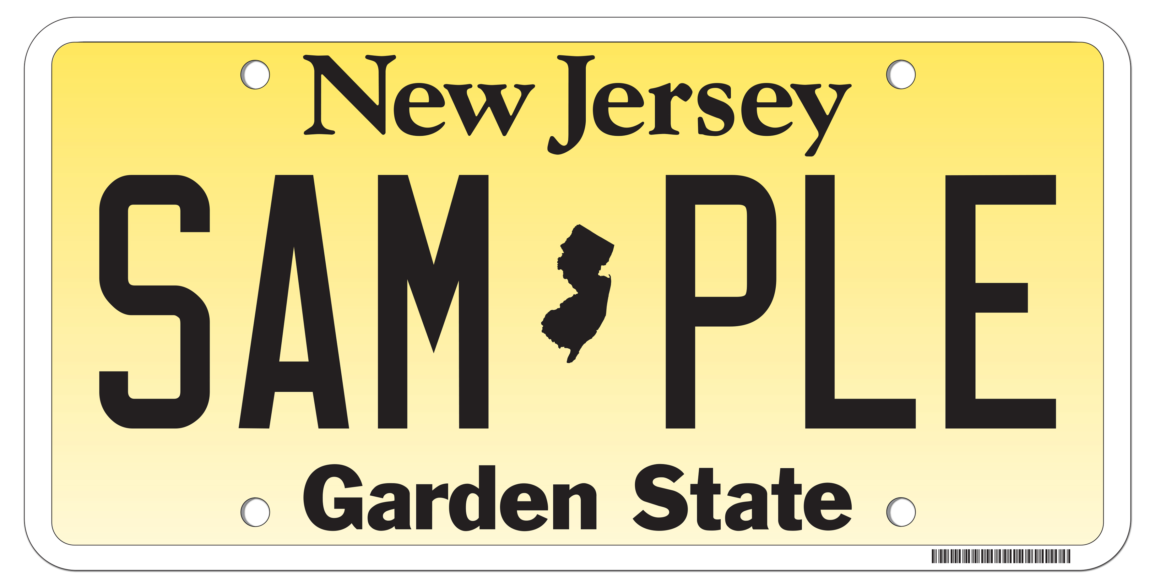 jersey registration plates