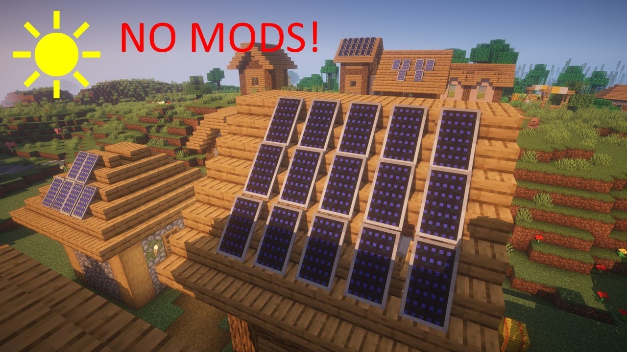 minecraft solar panel