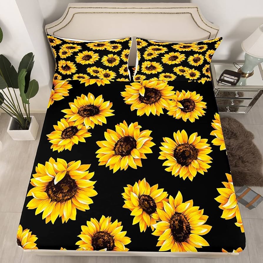 sunflower sheet set